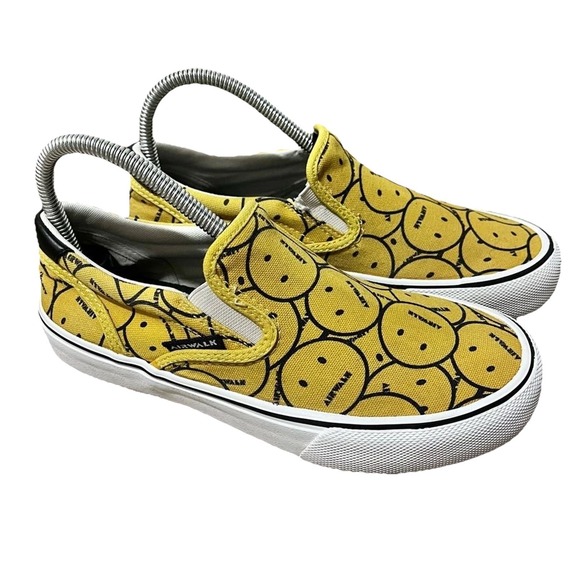 Airwalk Shoes Womens 6.5 Y2K Skater Smiley Punk Retro Grunge Sneakers Yellow - Picture 11 of 11
